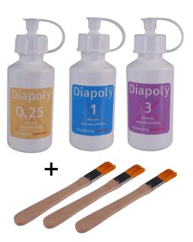 Diapoly Sets 3 Flaschen 0,25 / 1 / 3 Micron