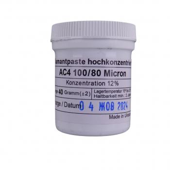 Diamantpaste hochkonzentriert 100/80  Micron / 12 % / 24 Karat  --- 40 Gramm