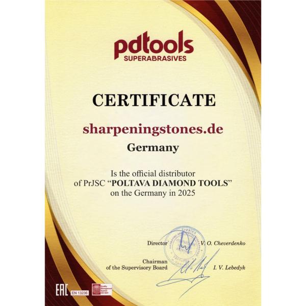 PDT Expert Pro Diamant Schleifrad / 250 x 40 x 12 mm / 200-160 Micron ca. 80 Grit